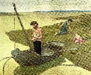 Pierre Puvis de Chavannes den fattige fiskaren oil painting artist